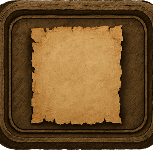 Butonun yerinde açılmış bir orta çağ stilinde bir yırtık pırtık kağıt olsun