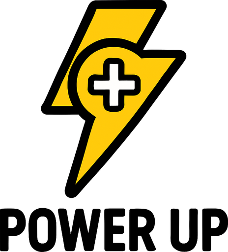 power up.
In-Game asset.  2d.  High contrast.  No shadows