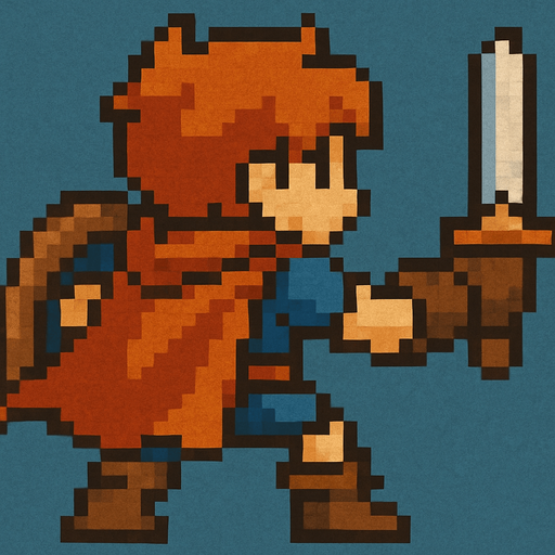 Retro pixel style from arcade