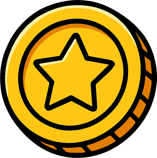 Coin.
In-Game asset.  2d.  High contrast.  No shadows