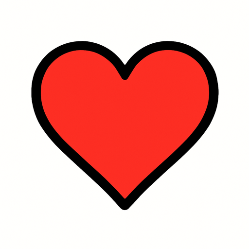 Petit coeur.
In-Game asset.  2d.  High contrast.  No shadows