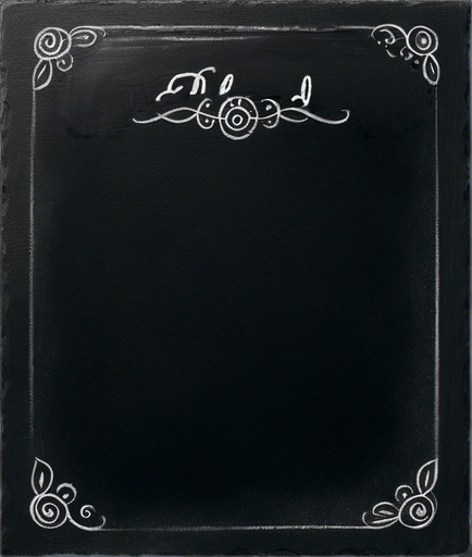 "NOVICE BLEND" handwritten in chalk