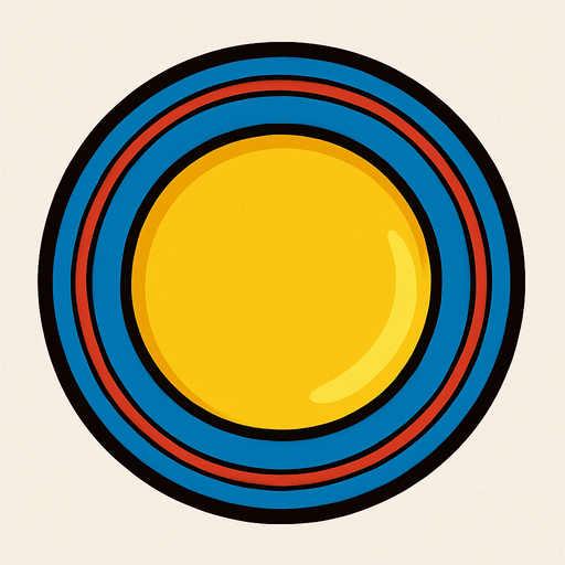 Plate.
In-Game asset.  2d.  High contrast.  No shadows