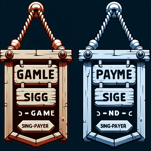 Cartel colgante.
Single Game Texture.  In-Game asset.  2d.  Blank background.  High contrast.  No shadows