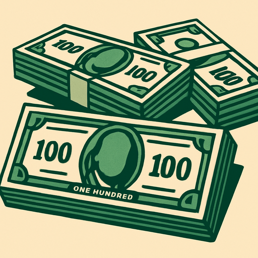billetes de dolar.
In-Game asset.  2d.  High contrast.  No shadows