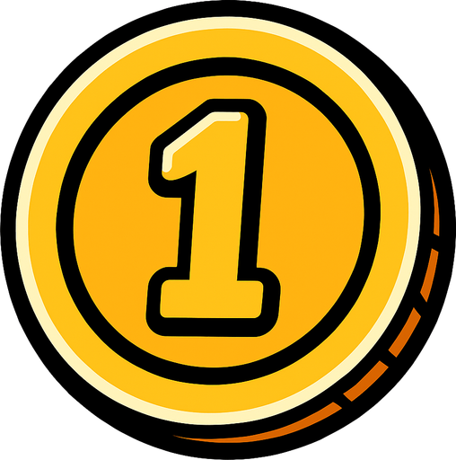 it’s a coin.
In-Game asset.  2d.  High contrast.  No shadows