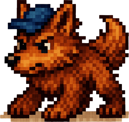 Quítale la camisa, aslo más grande y peludo, que este en cuatro patas , pixelart