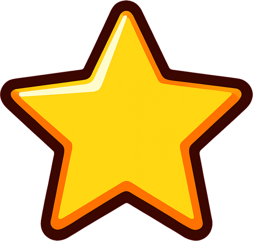 star.
In-Game asset.  2d.  High contrast.  No shadows