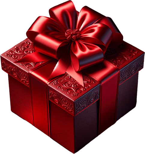 beautifull red gift box.