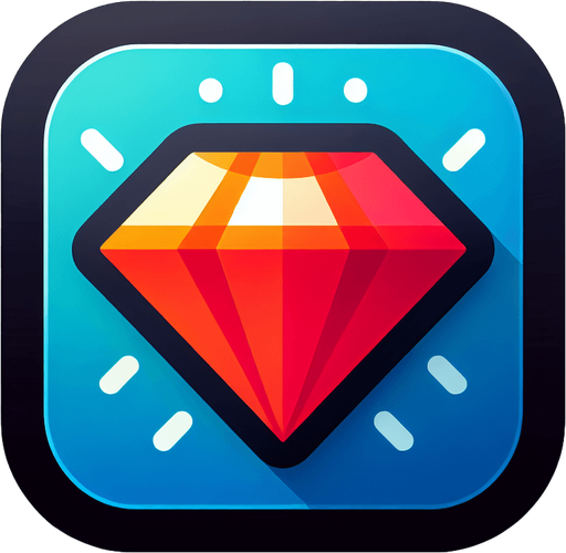 Diamond_icon.
Single Game Texture.  In-Game asset.  2d.  Blank background.  High contrast.  No shadows