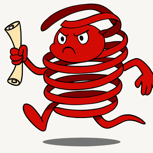 Red Tape enemy extends as if bouncing while moving