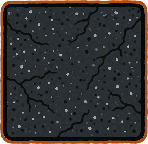 asvalt.
In-Game asset.  2d.  High contrast.  No shadows