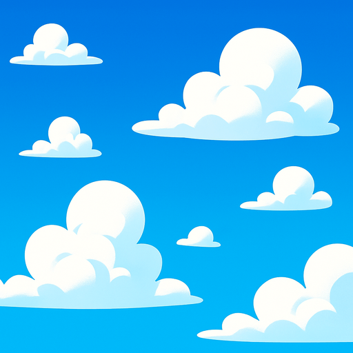 Oyun arka planı gökyüzü 3d pixar.
In-Game asset.  2d.  High contrast.  No shadows