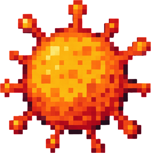 Generame una particula de espora pixela rt.
In-Game asset.  2d.  High contrast.  No shadows