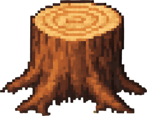 kesilmiş bir pixel ağaç yap sadece kesilmiş tarafı olsun