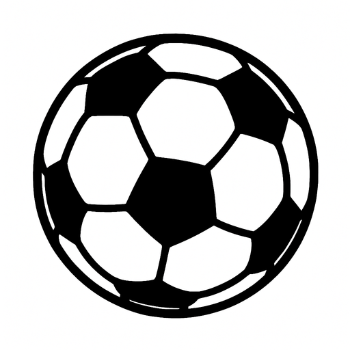 whıte futboall ball.
In-Game asset.  2d.  High contrast.  No shadows