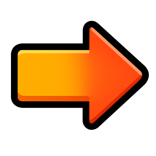 Flecha hacia la derecha.
In-Game asset.  2d.  High contrast.  No shadows
