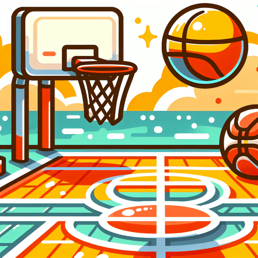 Basketball, cartoon style
Single Game Texture. In-Game asset. 2d. Blank background. High contrast. No shadows.
