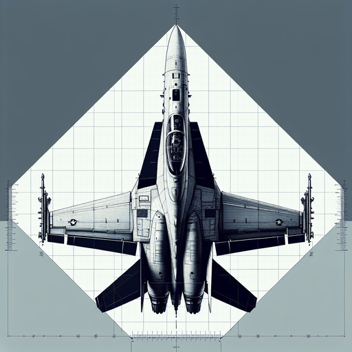 An f18 but vertical with the cockpit facing up.
Single Game Texture. In-Game asset. 2d. Blank background. High contrast. No shadows.