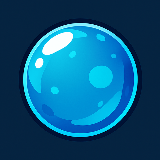 Water Bubble.
In-Game asset.  High contrast.  No shadows. 2D