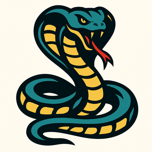 Cobra.
In-Game asset.  2d.  High contrast.  No shadows