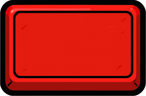 Red button rectangle.
In-Game asset.  2d.  High contrast.  No shadows