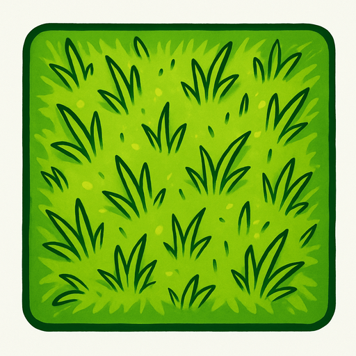 grass tile on top viewing.
In-Game asset.  2d.  High contrast.  No shadows