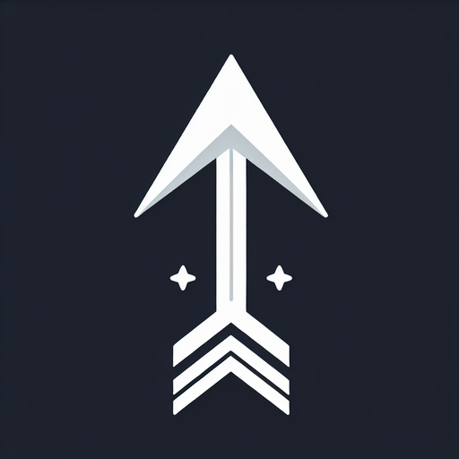 up arrow.
Single Game Texture.  In-Game asset.  2d.  Blank background.  High contrast.  No shadows