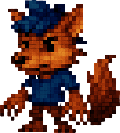 Nariz de lobo, pixel art