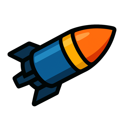 Un proyectil.
In-Game asset.  2d.  High contrast.  No shadows