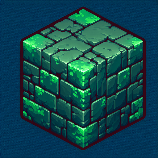 a horizontal green block.
Single Game Texture.  In-Game asset.  2d.  Blank background.  High contrast.  No shadows