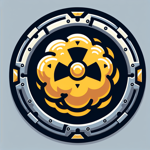 A nuke (no background).
Single Game Texture.  In-Game asset.  2d.  Blank background.  High contrast.  No shadows