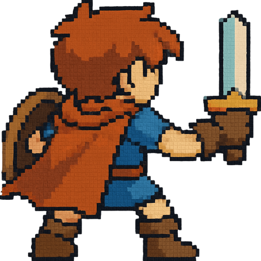 Retro pixel style from arcade