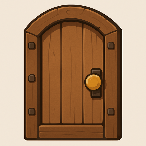 Door.
In-Game asset.  No shadows. 2d