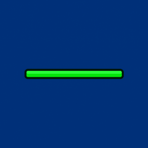 A green line.
In-Game asset.  2d.  High contrast.  No shadows