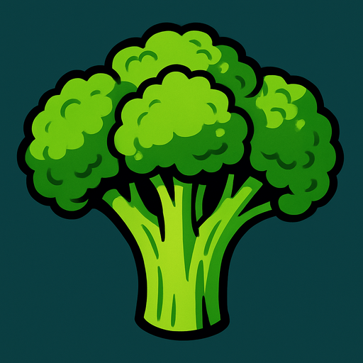 Broccoli.
In-Game asset.  2d.  High contrast.  No shadows