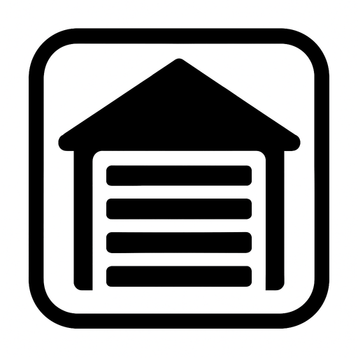 GTA 5 garaj iconu.
In-Game asset.  2d.  High contrast.  No shadows