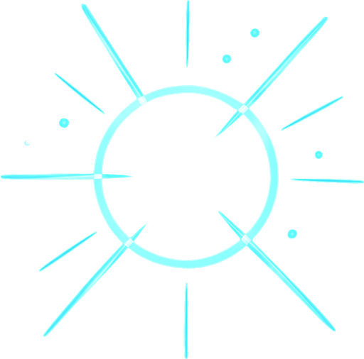 A Super Blue Laser Ball 2D.
In-Game asset.  2d.  High contrast.  No shadows