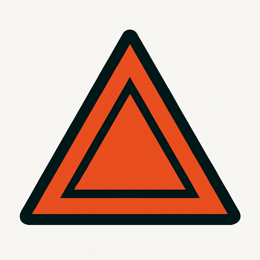triangulo.
In-Game asset.  2d.  High contrast.  No shadows