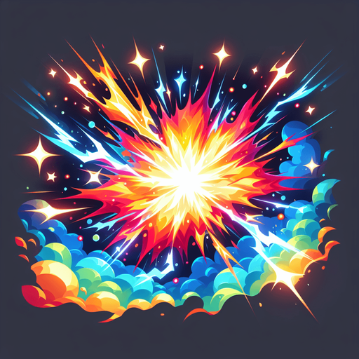 Explosion.
Single Game Texture. In-Game asset. 2d. Blank background. High contrast. No shadows.
