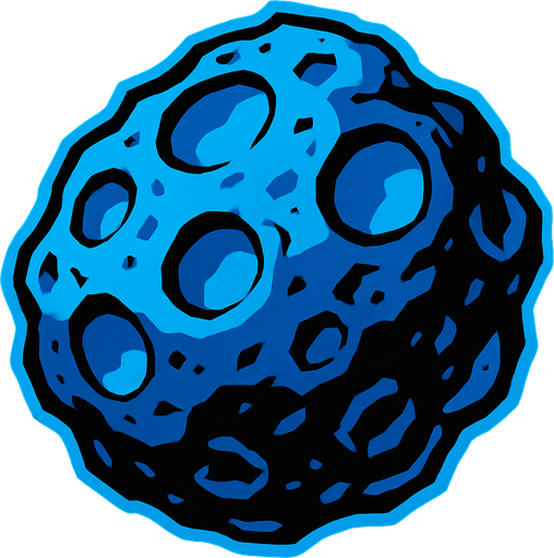 Astreroit cobalt.
In-Game asset.  2d.  High contrast.  No shadows