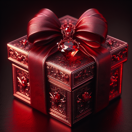beautifull red gift box.