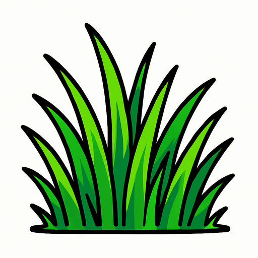 Çimen.
In-Game asset.  2d.  High contrast.  No shadows