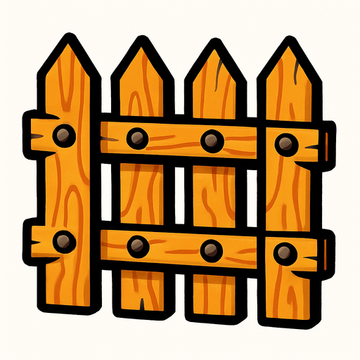 çit.
In-Game asset.  2d.  High contrast.  No shadows