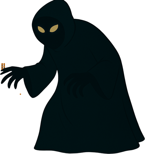 Make robe hang lower so you can't see it's feet