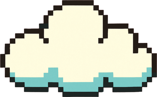 Flappy birdsdeki bulut.
In-Game asset.  2d.  High contrast.  No shadows