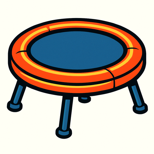 trambolin.
In-Game asset.  2d.  High contrast.  No shadows