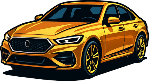 Luxury car.
In-Game asset.  2d.  High contrast.  No shadows