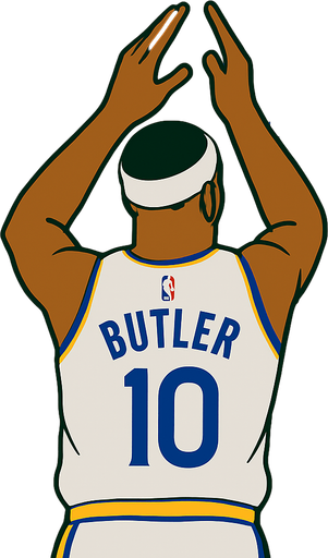 Make Jimmy butler number 10 in a warriors jersey