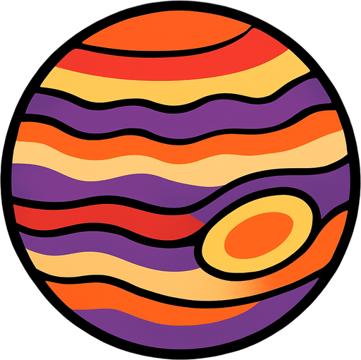 Jupiter.
In-Game asset.  2d.  High contrast.  No shadows